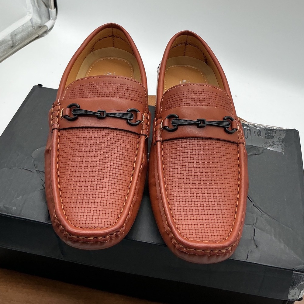 Aston Marc Mens‎ Drive-01 Tan Bit Loafer Driving Shoes Size 8.5 M New